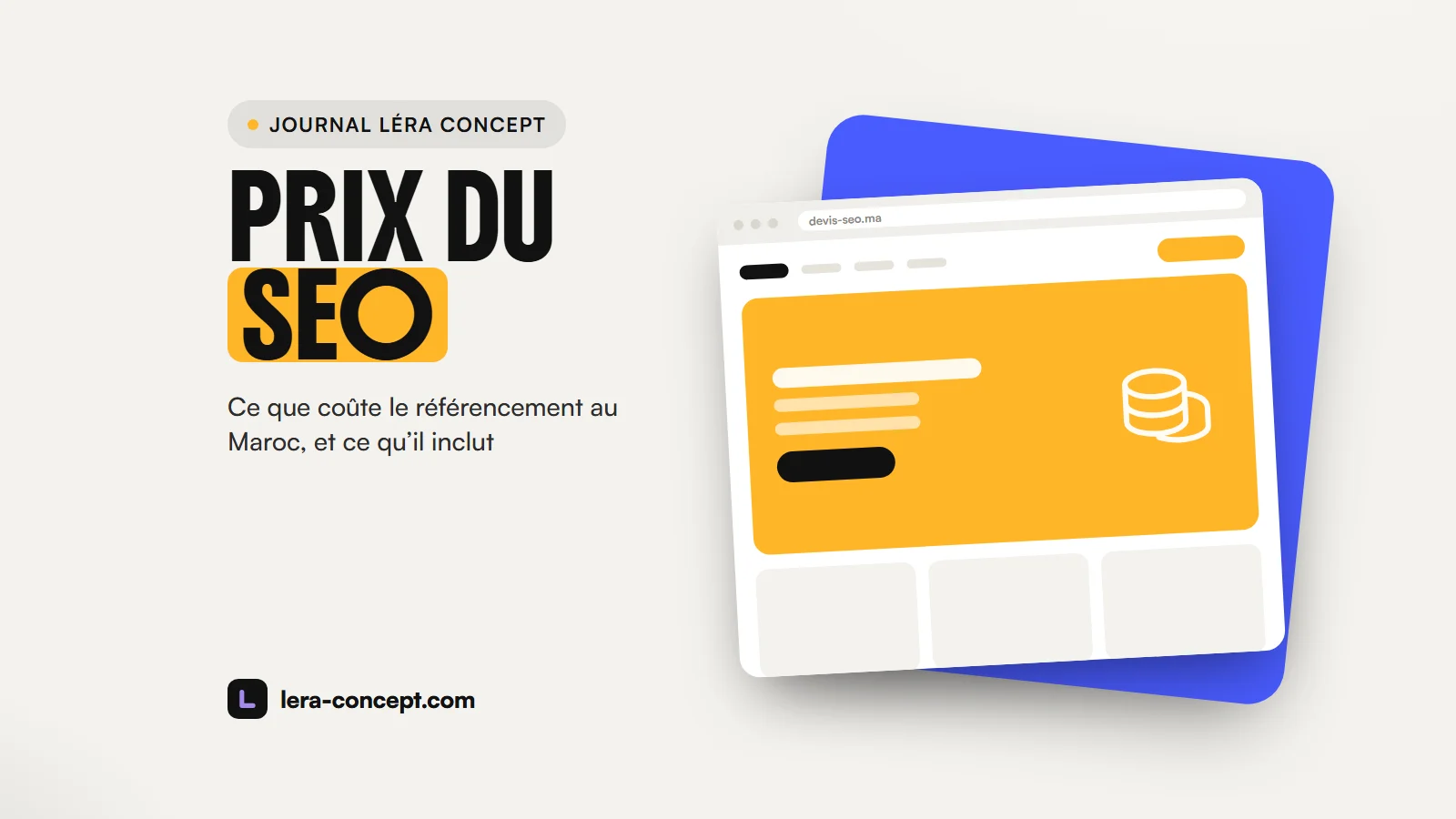 Prix du référencement naturel au Maroc : tarifs, ce qui est inclus, et ce qu’un site vitrine peut faire seul