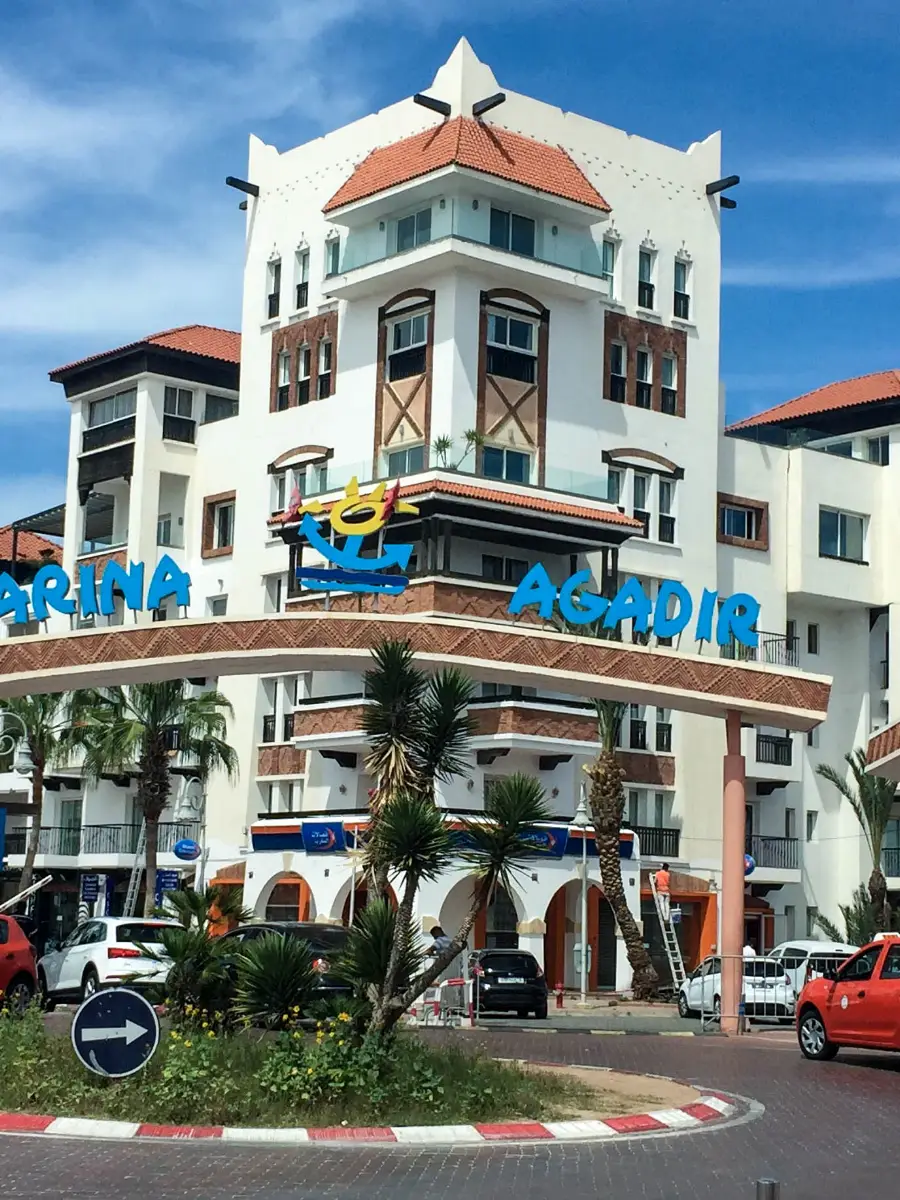 The entrance to the Agadir marina