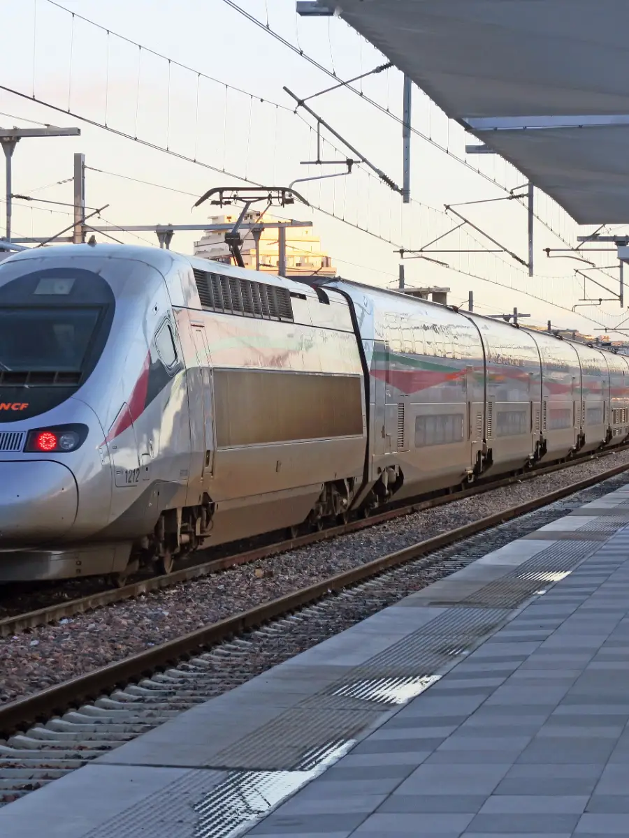 Le TGV Al Boraq en gare de Tanger Ville